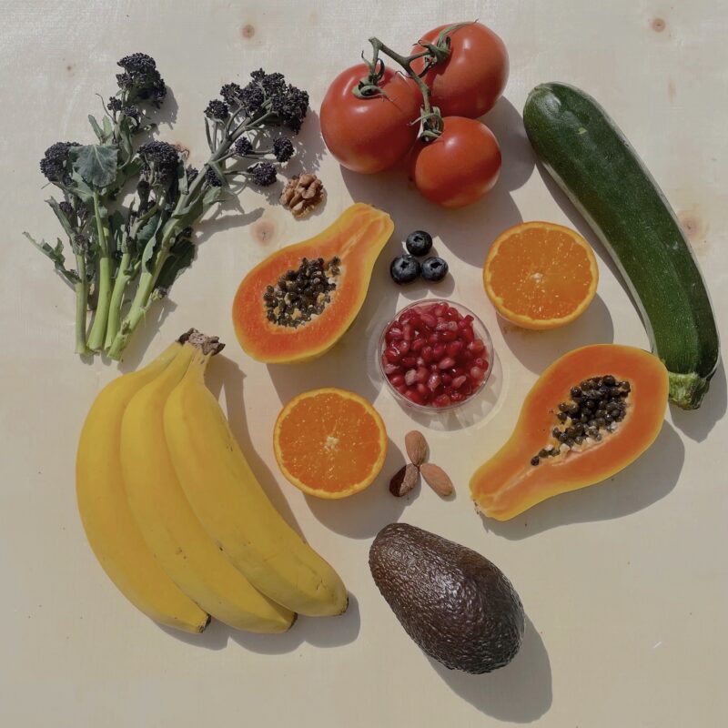 fruit-and-vegetable-medley-and-nuts